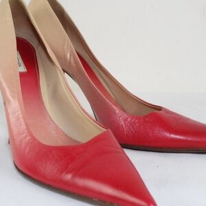 Prada Red and Nude Heels